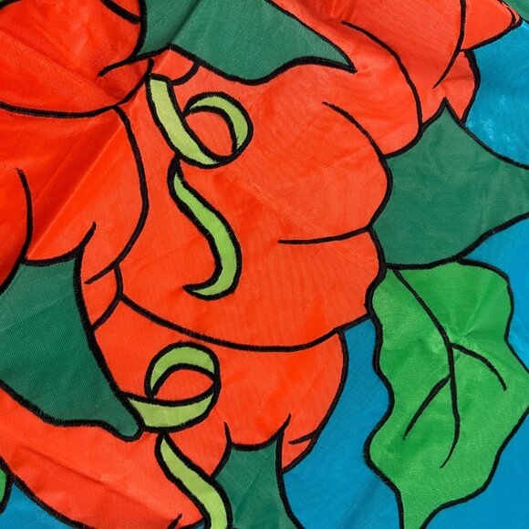 Vintage Garden Yard Flag Pumpkins Apples Wheel Barrow Cart Fall Autumn Nylon - Picture 3 of 9